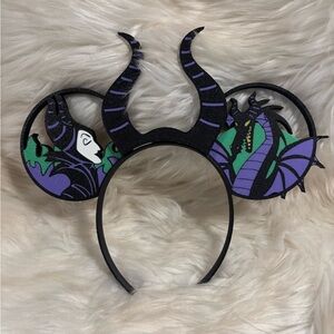 Villain Maleficent Minnie Ears Headband 3-D Printed NEW without tags
